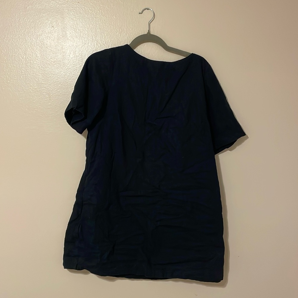 Abercrombie and Fitch black linen T-shirt style dress.